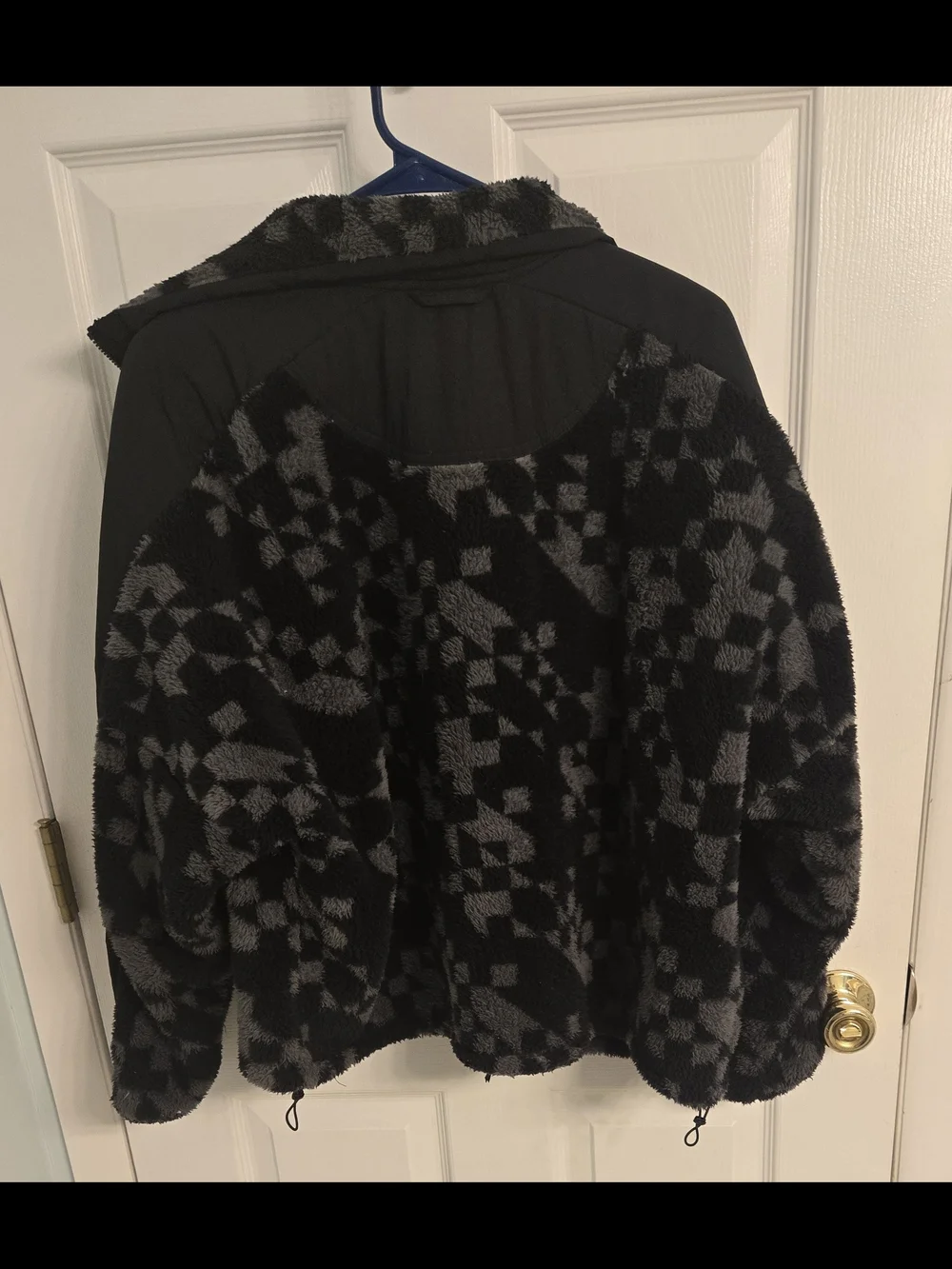 JoyLab Black & Gray Patterned Teddy Jacket for Women - Picture 6 of 8